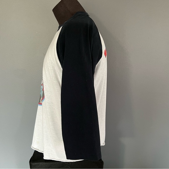 Vtg 80’s Bryan Adams World Wide In 85 Concert Tour T shirt Sz XL Baseball Style - Picture 4 of 11